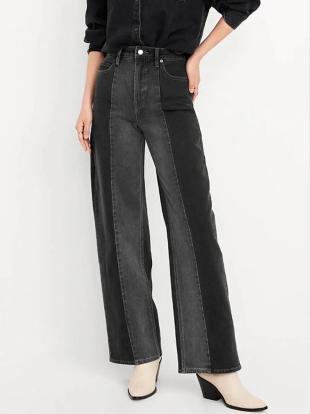 Extra High-Waisted Sky-Hi Wide-Leg Jeans